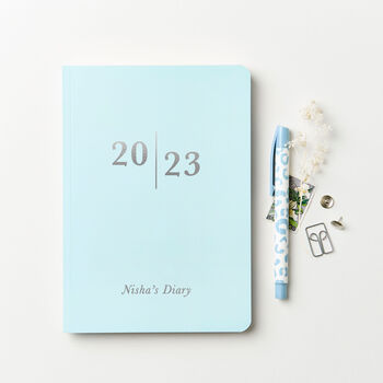 Personalised Analogue 2023 Weekly Diary, 2 of 8