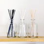 Large Clear Glass Diffuser Bottle And Reeds, thumbnail 1 of 9
