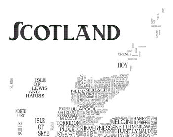 Scottish Word Map, 3 of 4