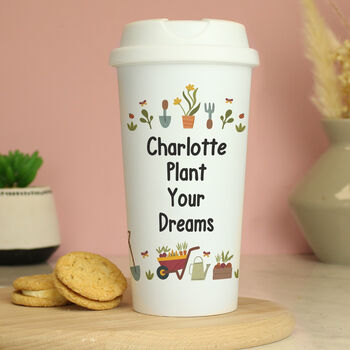 Personalised Gardening Travel Mug, 7 of 8