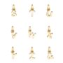 22ct Gold Plated And Silver Mini Initial Necklace, thumbnail 5 of 6