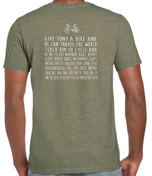 Give A Man A Bike T Shirt, 5 of 6