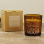 Personalised Wild Flowers Scented Candle In Amber Glass Jar – Floral Gift For Her, thumbnail 4 of 6