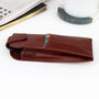 Recycled Personalised Leather Glasses Case With Card Holder, thumbnail 3 of 3