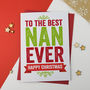 Best Nan, Granny, Nanny Ever Christmas Card, thumbnail 5 of 6