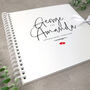 Personalised Couples Names Memory Scrapbook Romantic Valentine's Day, Anniversary And Wedding Gift, thumbnail 2 of 4