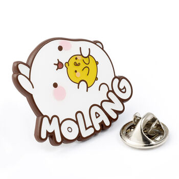 Molang And Piu Piu Logo Pin Badge, 2 of 3