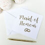 Maid Of Honour Wedding Card, thumbnail 1 of 7