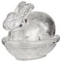 Decorative Easter Bunny Glass Trinket Box, thumbnail 2 of 3