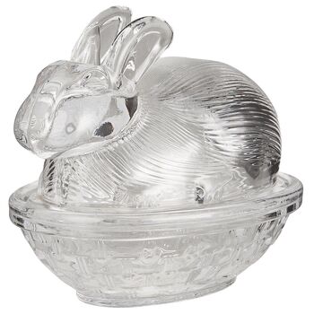Decorative Easter Bunny Glass Trinket Box, 2 of 3