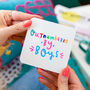 'Outnumbered By Boys' Mum Greeting Card, thumbnail 5 of 7