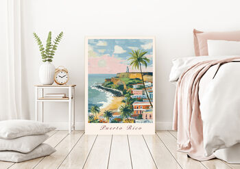 Pureto Rica Coastal Travel Art Print, 4 of 5