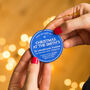 Personalised Blue Plaque Christmas Tree Decoration, thumbnail 9 of 9
