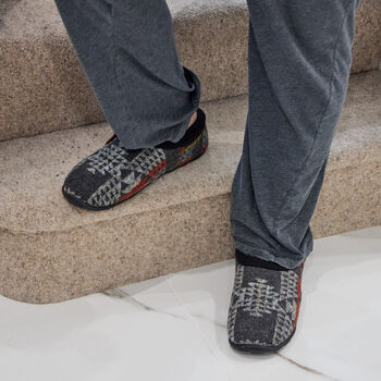 Mitch Aztec Patterned Mens Slippers Indoor/Garden Shoes, 8 of 12