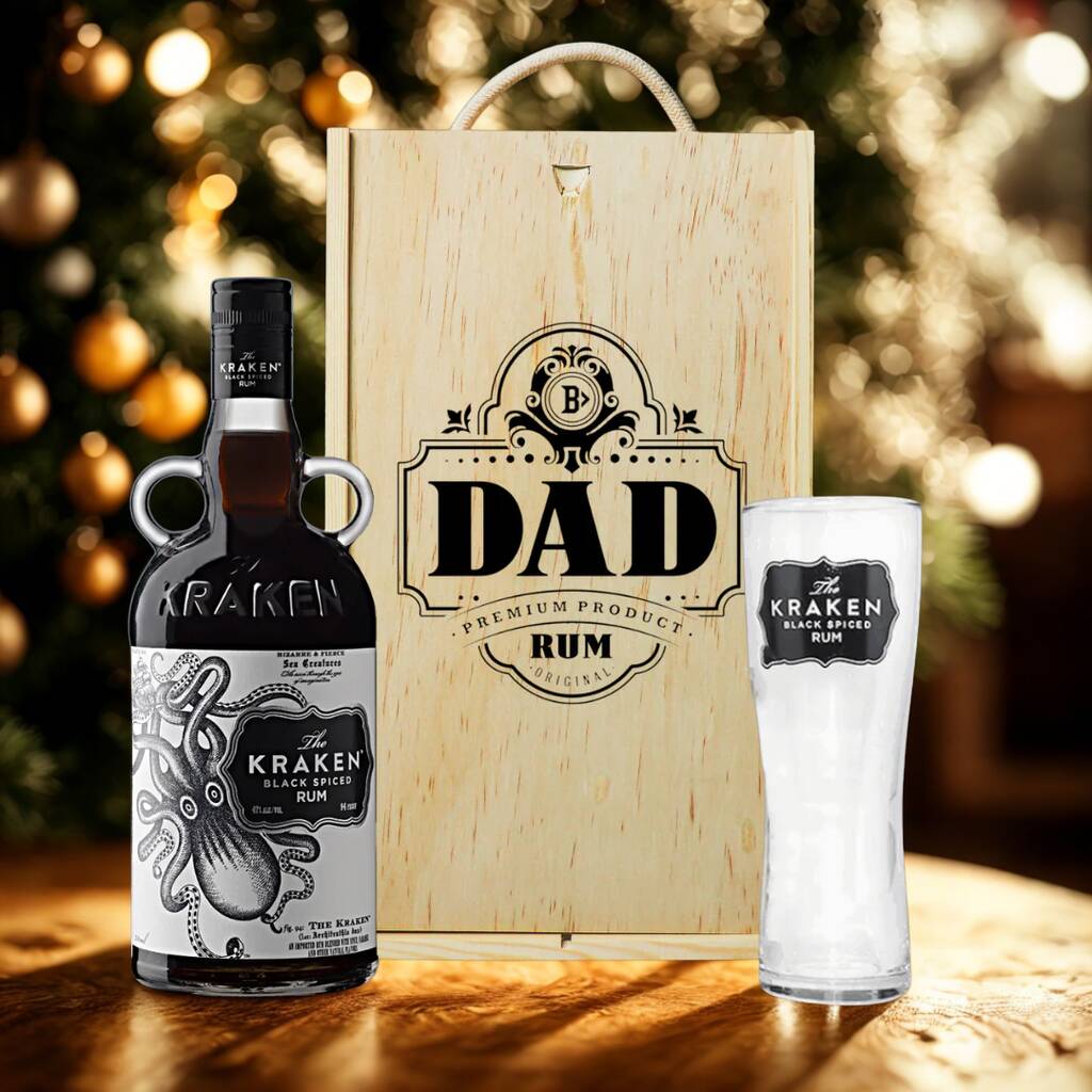 Kraken Spiced Rum And Cola Dad Father's Day Gift Set, 1 of 3