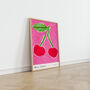 Mon Chéri Food Art Print Cherries Kitchen Fruit Poster, thumbnail 9 of 11