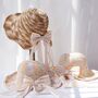 Monaco Cream Rose Ombré Ribbon Bow Straw Hat, thumbnail 5 of 5