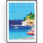 Paxos, Greek Island Print, Can Be Personalised, thumbnail 1 of 3