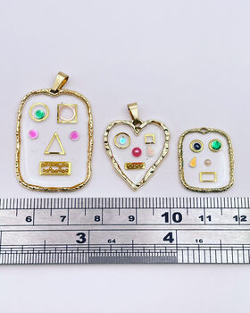Cute Robots Earrings Small Hand Made, 7 of 11