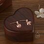 Sterling Silver Tiny Dragon Drop Stud Earrings, thumbnail 3 of 11