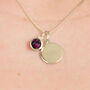 18ct Gold Plated February Birthstone Necklace Set, thumbnail 1 of 10