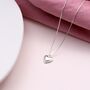 Sterling Silver Granddaughter Forever Heart Necklace, thumbnail 2 of 4