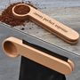 Personalised Measuring Coffee Scoop With Clip, thumbnail 1 of 11