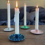 Enamel Flat Flower Candle Holder, thumbnail 1 of 5