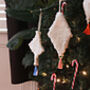 Scandi Fluffy Christmas Decorations, thumbnail 1 of 7