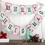 Merry Christmas Bunting, Party Decorations, thumbnail 1 of 3