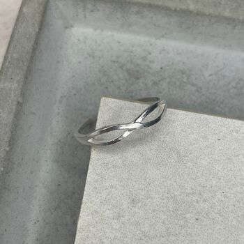 925 Sterling Silver Infinity Toe Ring, 10 of 12