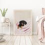Dog Quote 'Stay in Bed with my Dog' Art Print, thumbnail 4 of 4