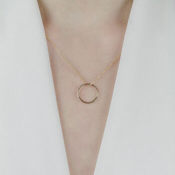 Hammered Ring Necklace, 4 of 4