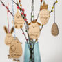 Personalised Wooden Easter Chicken Decoration, thumbnail 2 of 2