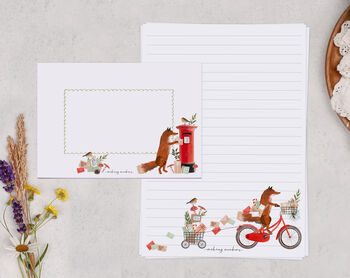 A5 Postman Fox Letter Writing Paper And Envelopes, 3 of 7
