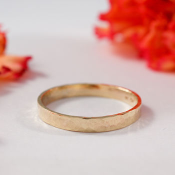 Wedding Bands In 9ct Yellow Recycled Gold, 2 of 5