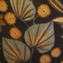 Black And Burnt Orange Exotic Floral Lampshade, thumbnail 3 of 6