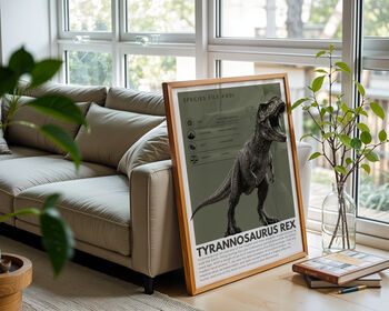 Tyrannosaurus Rex | Dinosaur Art Print, 6 of 8