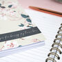 Personalised Teacher Notebook | Blossom Blush, thumbnail 2 of 2