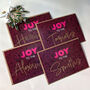 Personalised Glitter Family Christmas Card Pack, thumbnail 1 of 4