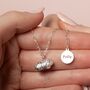 Sterling Silver Long Haired Guinea Pig Necklace, thumbnail 1 of 7