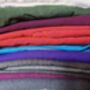 Nepali Cotton Scarf, Blue Stripes, Ethically Handmade, thumbnail 5 of 6