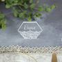 Personalised Wedding Place Setting Hexagons, thumbnail 3 of 4