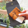 Personalised Skiing Leather Card Holder, thumbnail 4 of 6