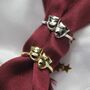 Sterling Silver Comedy And Tragedy Theatre Ring, thumbnail 2 of 7