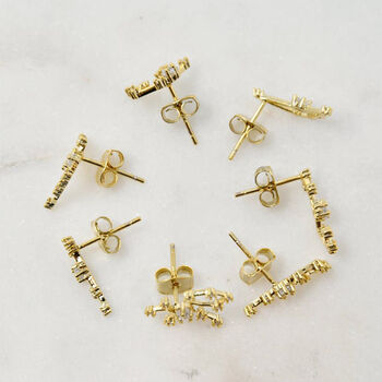 Valini Zodiac Constellation Earrings 18 K Gold Plated, 3 of 10