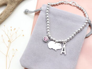Guinea Pig Personalised Charm Bracelet, 6 of 10
