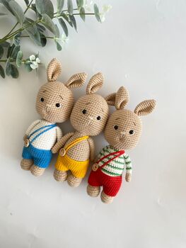 Handmade Crochet Bunny Toys For Babies And Kids, 9 of 12