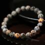 Genuine Natural Yooperlite Gem Stone Bead Bracelet, thumbnail 4 of 11