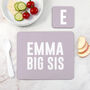 Girl's Personalised Sister Placemat And Coaster Set, thumbnail 4 of 8